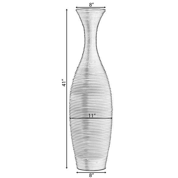 Uniquewise 41-in x 11-in PVC Vase