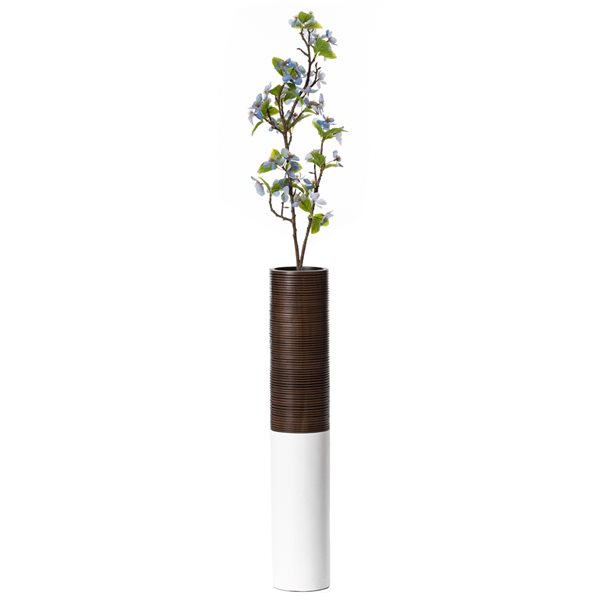 Uniquewise 25-in x 4.75-in Polyresin Vase
