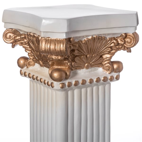 Uniquewise 27-in x 11.5-in Fibreglass Roman Style Pedestal