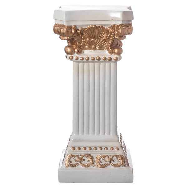 Uniquewise 27-in x 11.5-in Fibreglass Roman Style Pedestal