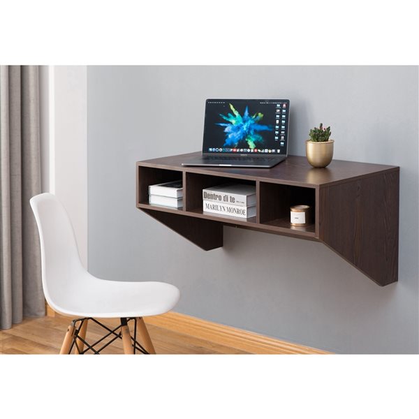 Basicwise 35.5-in Brown Modern/Contemporary Computer Desk