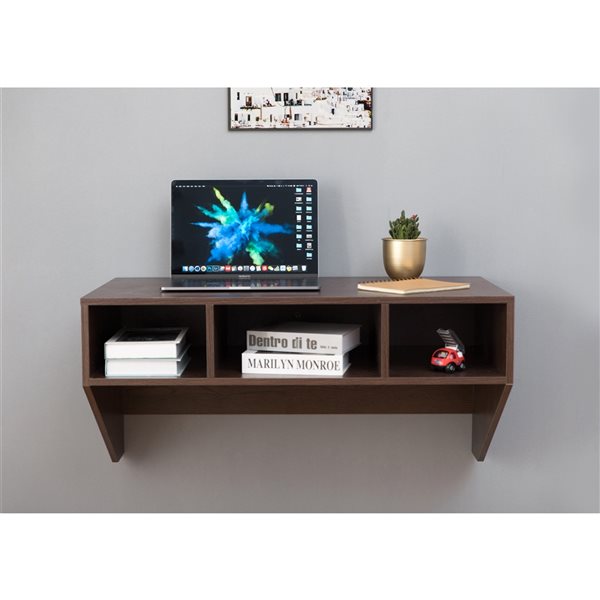 Basicwise 35.5-in Brown Modern/Contemporary Computer Desk