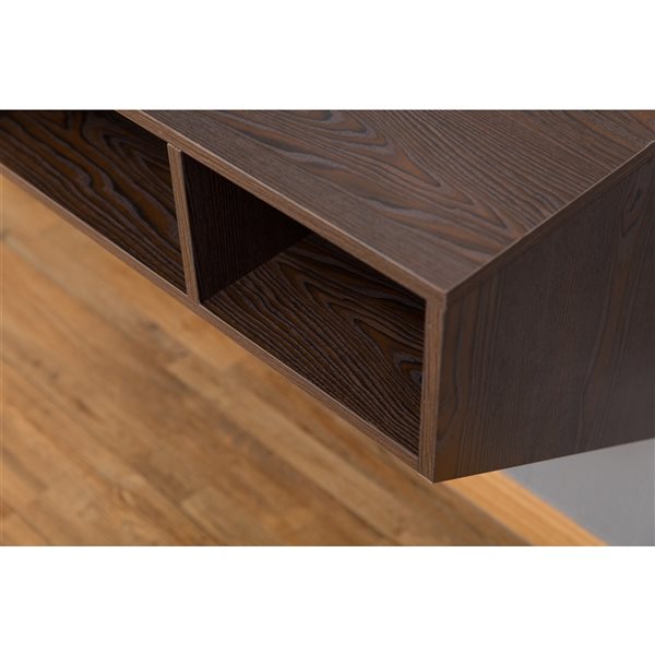 Basicwise 35.5-in Brown Modern/Contemporary Computer Desk