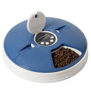 PawsMark 6-Compartment Pet Feeder with LCD Timer