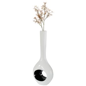 Uniquewise 45.75-in x 8-in Fibreglass Vase