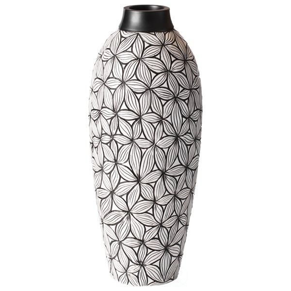 Uniquewise 17.25-in x 7-in Ceramic Vase