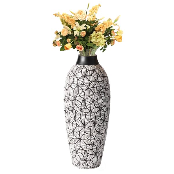 Uniquewise 17.25-in x 7-in Ceramic Vase