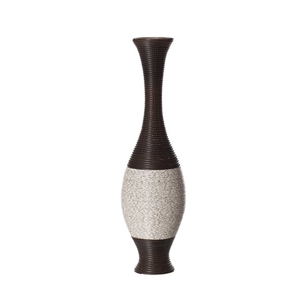 Uniquewise 41-in x 11-in Black PVC Vase