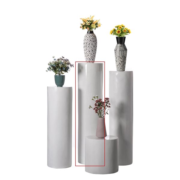 Uniquewise 51.5-in x 13-in Fibreglass Modern Pedestal QI004126-51