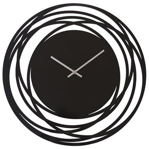 Quickway Imports Analog Round Contemporary Wall Clock