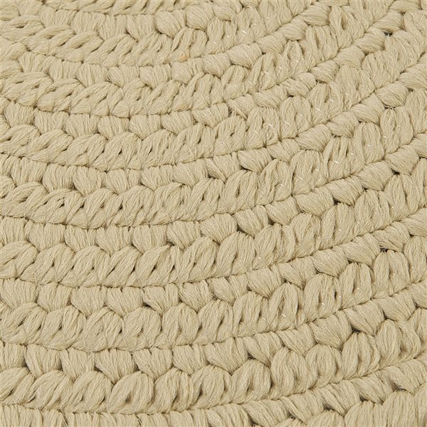 Colonial Mills Barataria 2-ft x 5-ft Linen Oval Indoor/Outdoor Solid Industrial Runner