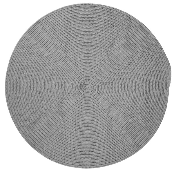 Colonial Mills Barataria 5-ft x 5-ft Shadow Round Indoor/Outdoor Solid Industrial Area Rug