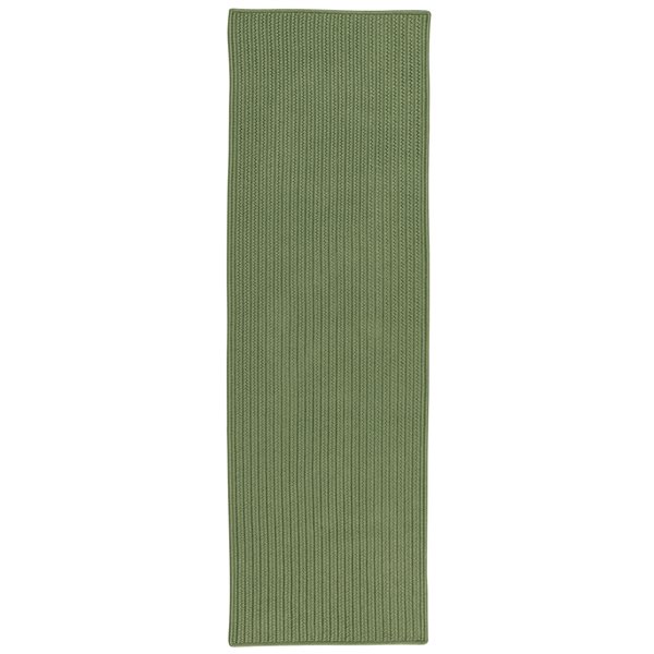 Colonial Mills 2-ft x 9-ft Moss Green Rectangular Indoor/Outdoor Solid Industrial Runner