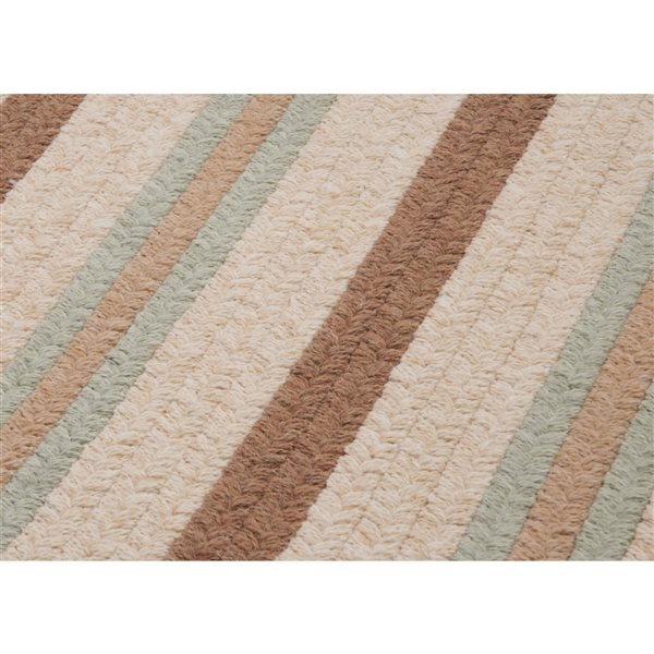 Colonial Mills Allure 2-ft x 4-ft Misted Green Rectangular Indoor Stripe Industrial Area Rug