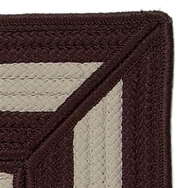 Colonial Mills Afra 4-ft x 6-ft Brown Rectangular Indoor/Outdoor Geometric Industrial Area Rug