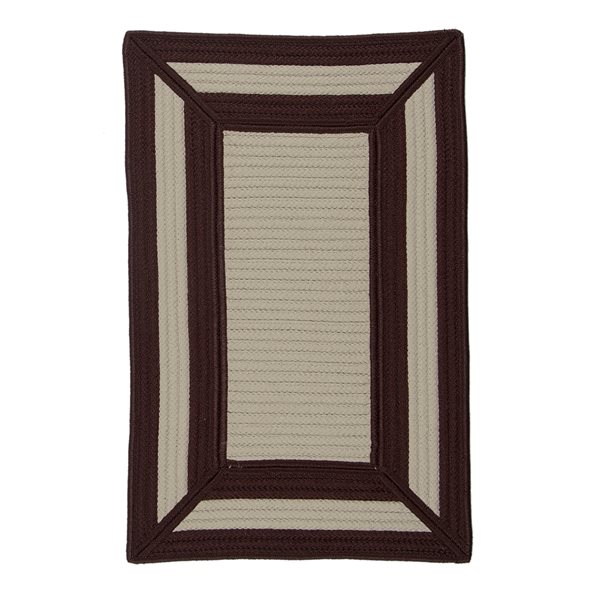 Colonial Mills Afra 4-ft x 6-ft Brown Rectangular Indoor/Outdoor Geometric Industrial Area Rug