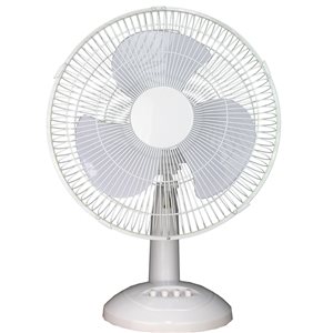 Tooltech 12-in 3-Speed Indoor Oscillation Desk Fan