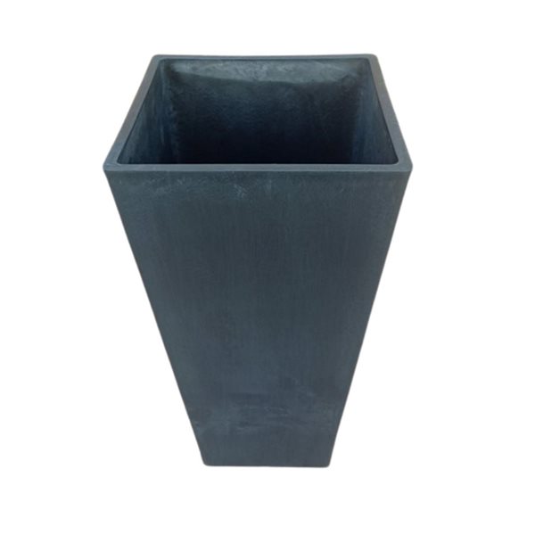 Proyard Deco 13-in x 28-in Blue Composite Planter