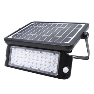 Lightway 1080-Lumens/10-Watt Black LED Solar Powered Security Floodlight