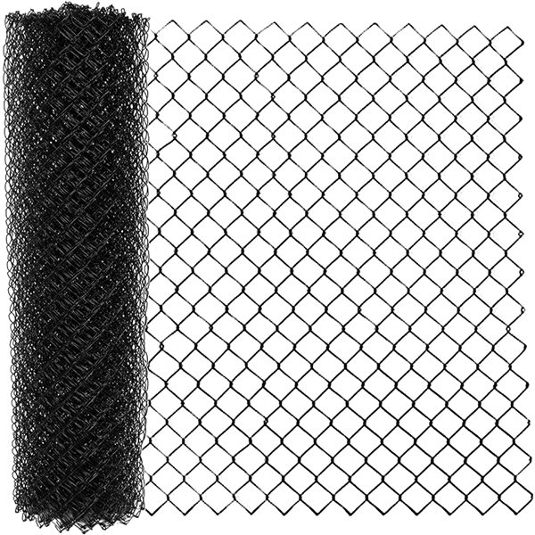 KennelMaster 10ft L x 5ft W x 6ft H Black Chain Link Dog/Cat Pet