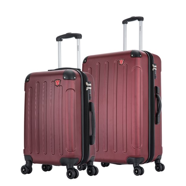 Dukap Intely Wine Hardshell Suitcase with USB and Integrated Weight ...