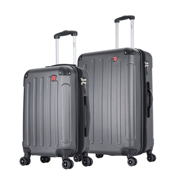 Dukap Intely Grey Hardshell Suitcase with USB and Integrated Weight ...