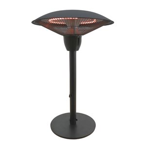 Chauffe-terrasse infrarouge électrique noir de table par Westinghouse de 5 100 BTU, 120 volts