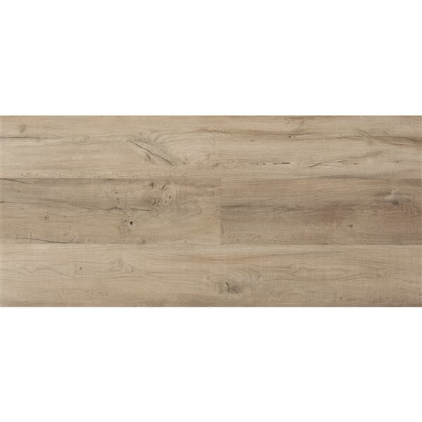 Échantillon de revêtement de plancher en vinyle par Home Inspired Floors, brun cuir à bride