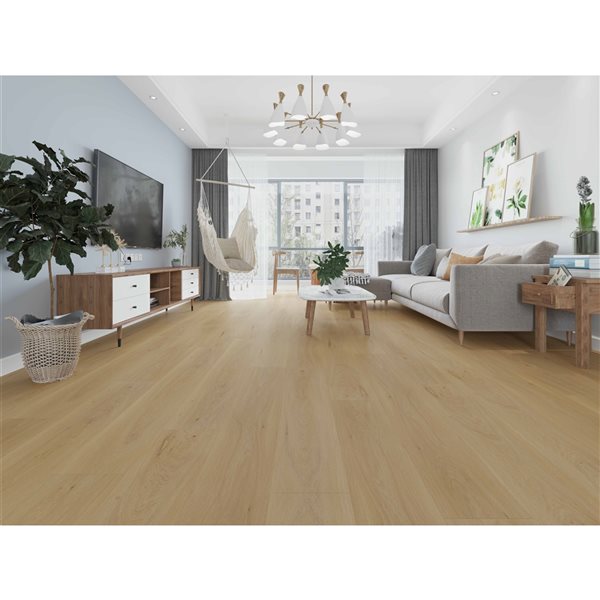 Sample Home Inspired Floors Shea Butter Brown Vinyl Plank Flooring