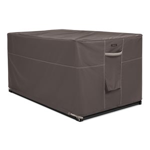 Classic Accessories Ravenna Dark Taupe Polyester Patio Deck Box Cover