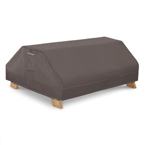 Classic Accessories Ravenna Dark Taupe Polyester Picnic Table Cover