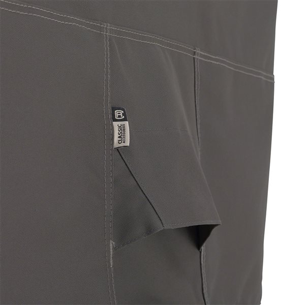 Classic Accessories Ravenna Dark Taupe Polyester 14-in x 84-in x 84-in Round Hot Tub Cover