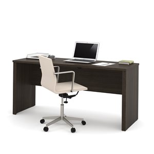 Bestar Embassy 66-in Narrow Desk Shell - Dark Chocolate