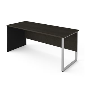 Table de bureau de 72 po Pro-Concept Plus de Bestar, gris foncé et noir