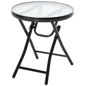 Outsunny 17.75-in W Round Outdoor Bistro Table