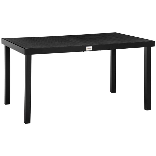 Outsunny  35.5-in W x 55-in L Rectangular Outdoor Dining Table