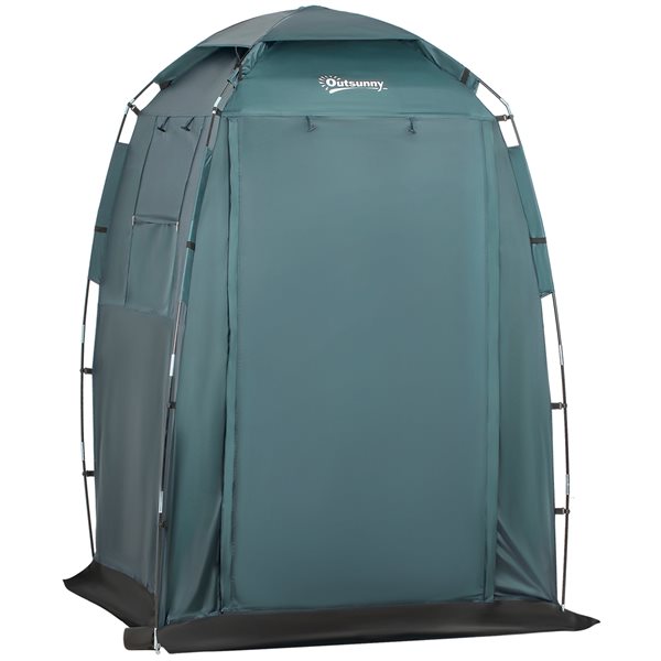 Shower tent with clearance floor