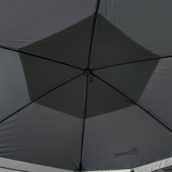 Outsunny Grey Polyester Mesh Screen Tent 12-ft x 12-ft