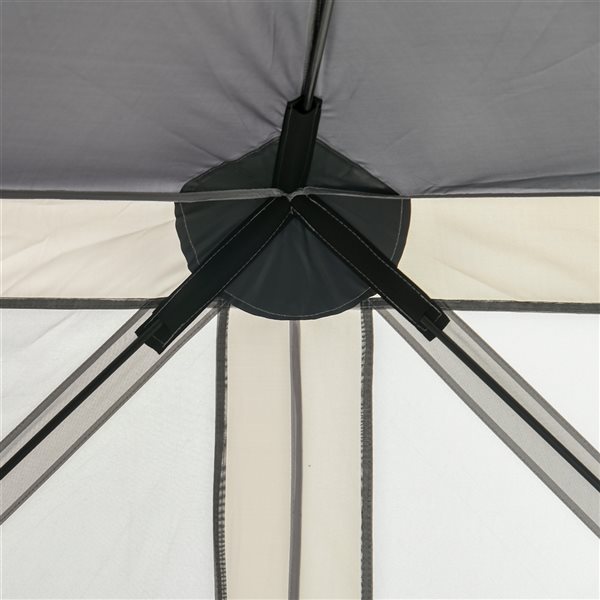 Outsunny Grey Polyester Mesh Screen Tent 12-ft x 12-ft