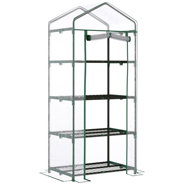 Outsunny 2.29-ft L x 1.65-ft W x 5.25-ft H Greenhouse