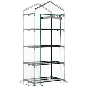 Outsunny 2.29-ft L x 1.65-ft W x 5.25-ft H Greenhouse