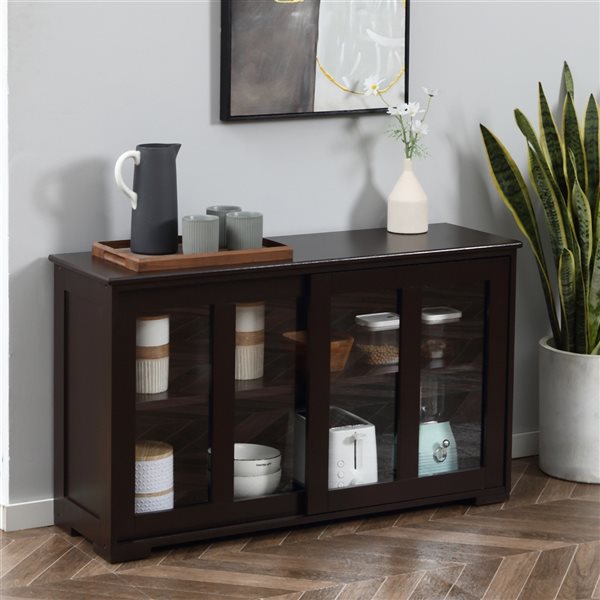 HomCom Coffee Composite Sideboard