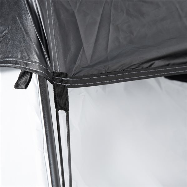 Outsunny Black Polyester Shower Tent with Carrying Bag