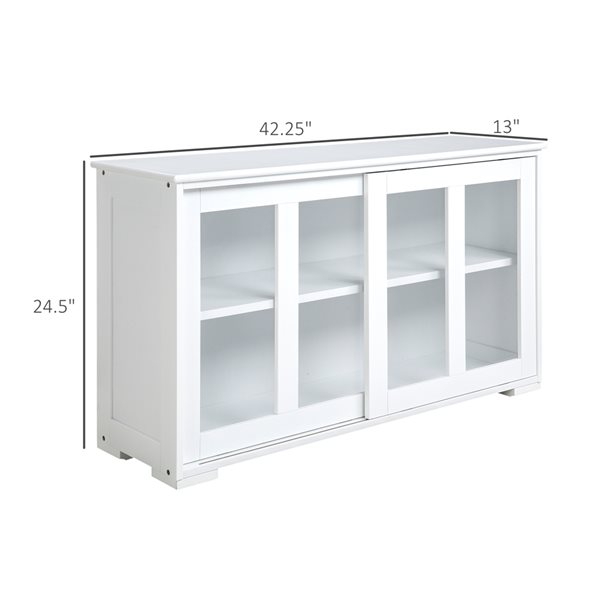 Buffet HomCom en composite blanc