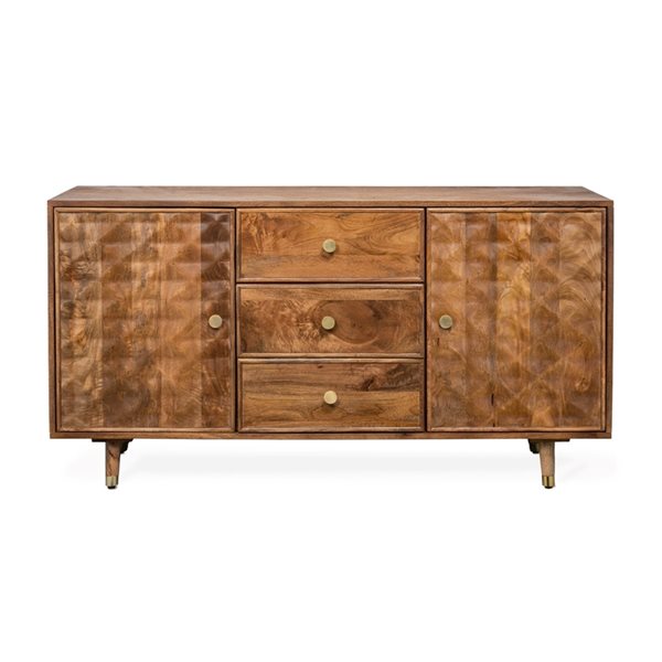 Gild Design House Hadley 55-in Brown Mango Wood Sideboard