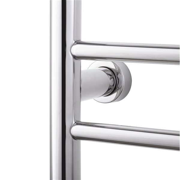 WarmlyYours Summit Polished Stainless Steel Hardwired Towel Warmer with 8 Bars