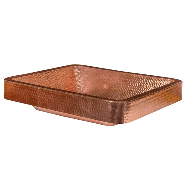 Premier Copper Products Polished Copper Rectangular Vessel Bathroom   331025593 MainImage 001 L 