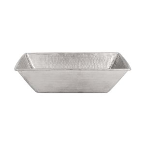 Premier Copper Products Nickel-Plated Copper Rectangular Vessel Bathroom Sink (17.25-in x 13.25-in)
