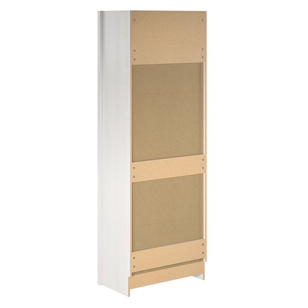 Signature Sleep Ivory Oak Side Cabinet for Wall Bed with Pullout Nightstand