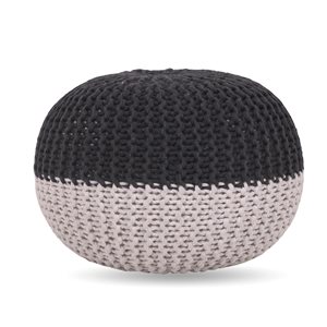 Inspired Home Arionna Dark Grey Bean Bag